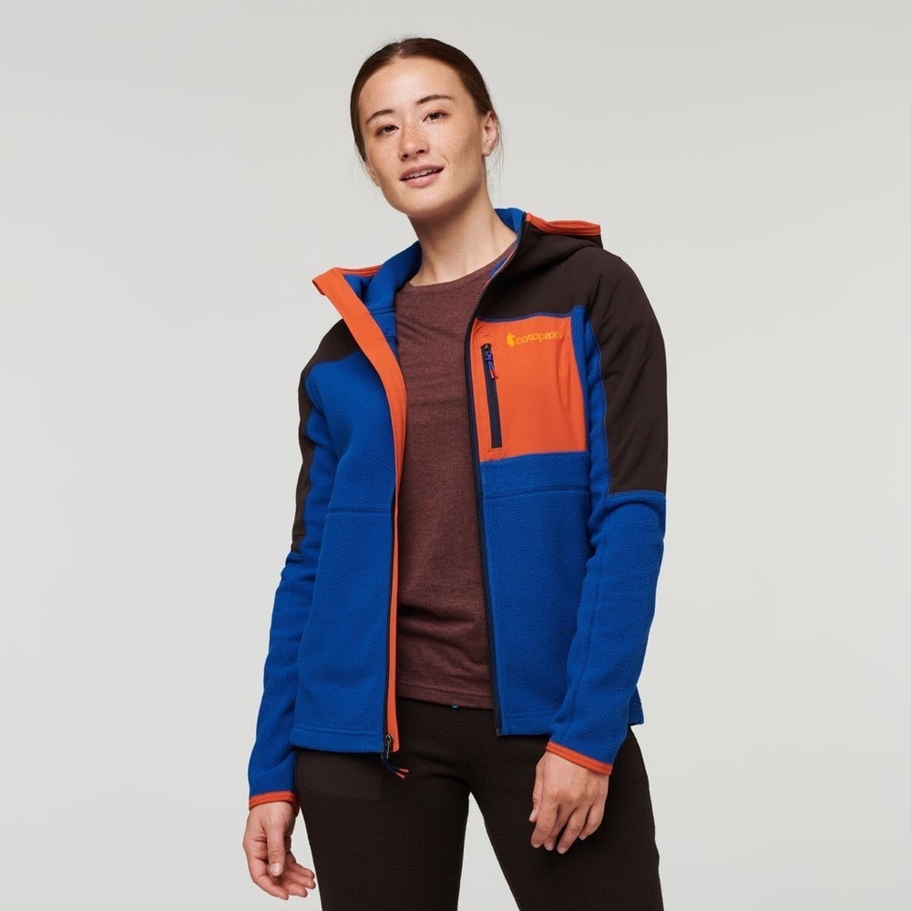 New Cotopaxi Women Abrazo Hooded Full-Zip Fleece Jacket XS Colorblock Outdoor
